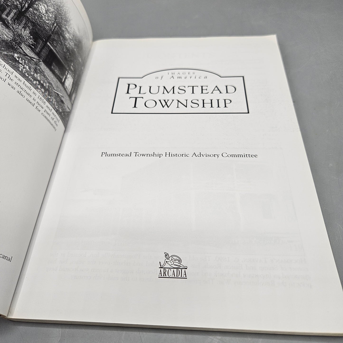 Book - "Plumstead Township" Visions of America