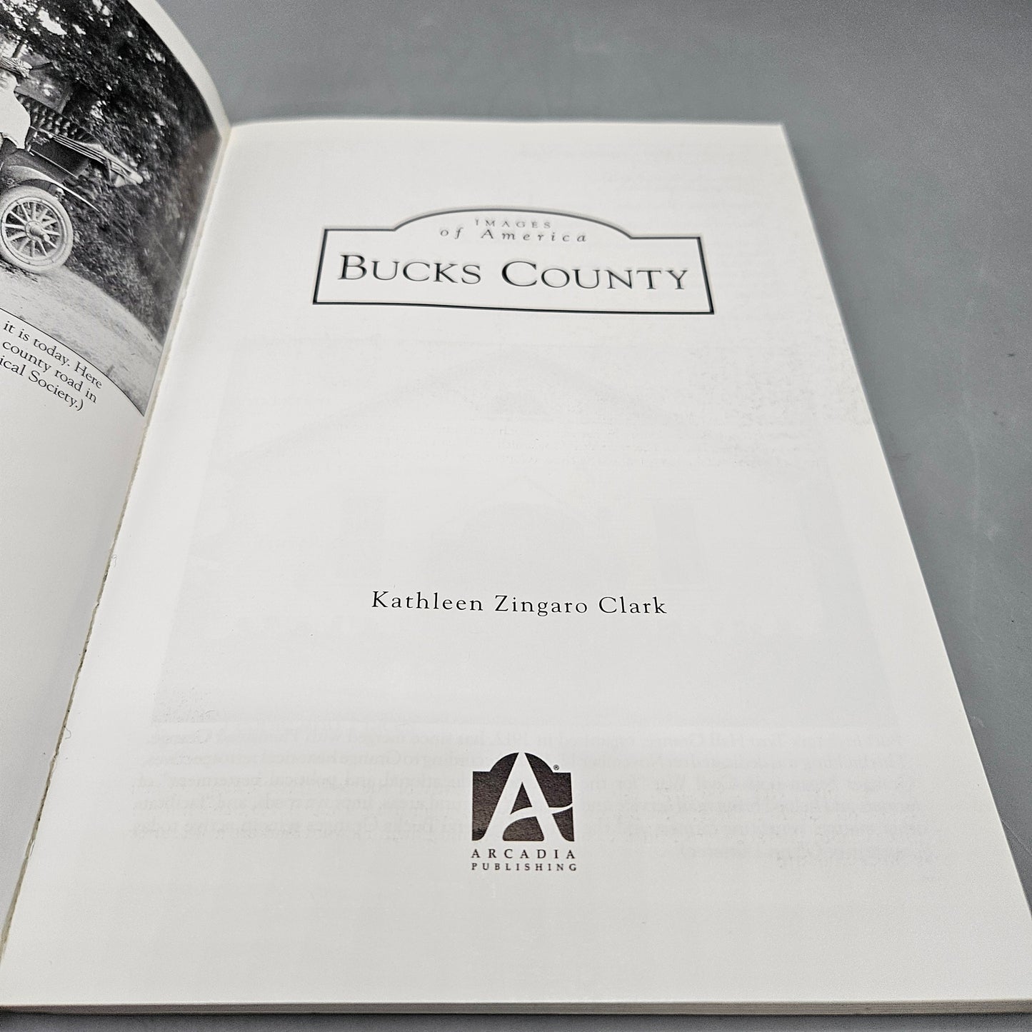 Book - Kathleen Zingaro Clark "Bucks County" Visions of America