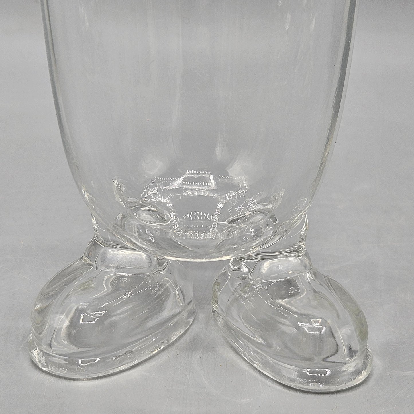 Glass Tumblers with Mickey Mouse Feet - Set of Four