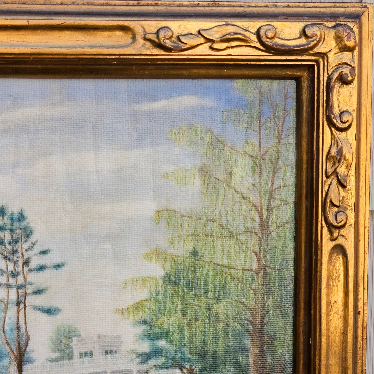 Giclee View of a Southern Plantation Framed Artwork