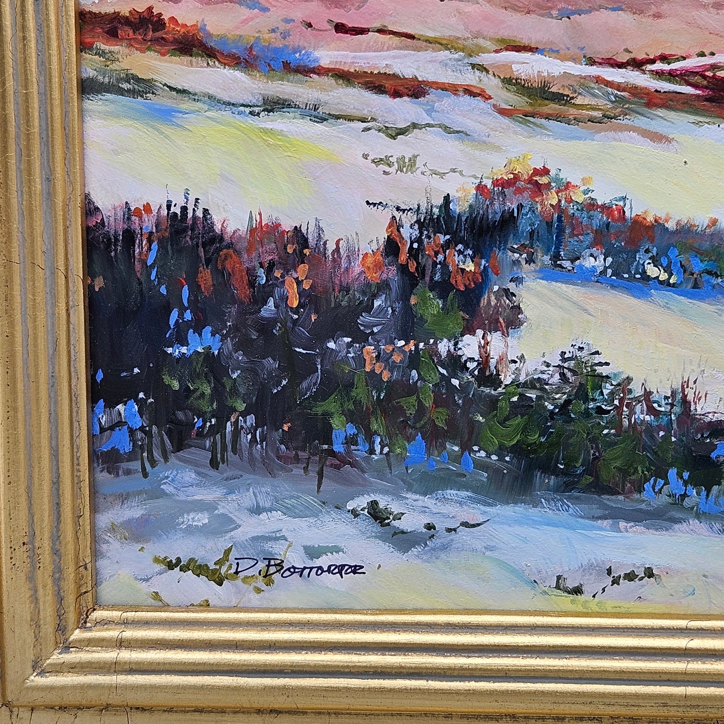 Signed Oil on Board Landscape Artwork