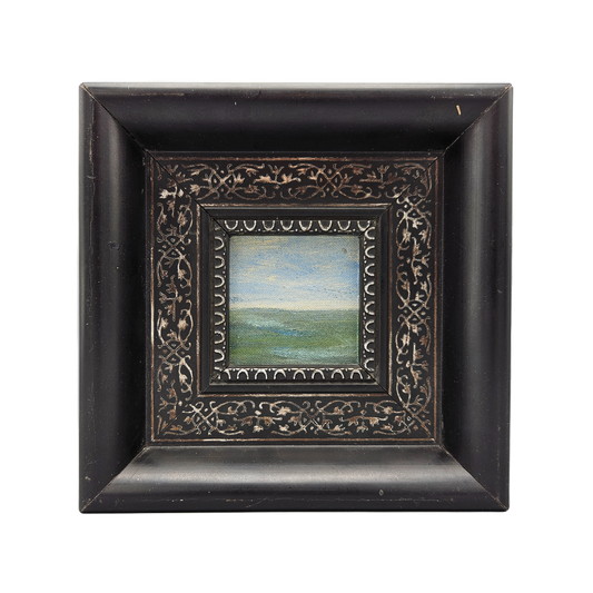 Oil on Board Miniature Seascape Painting