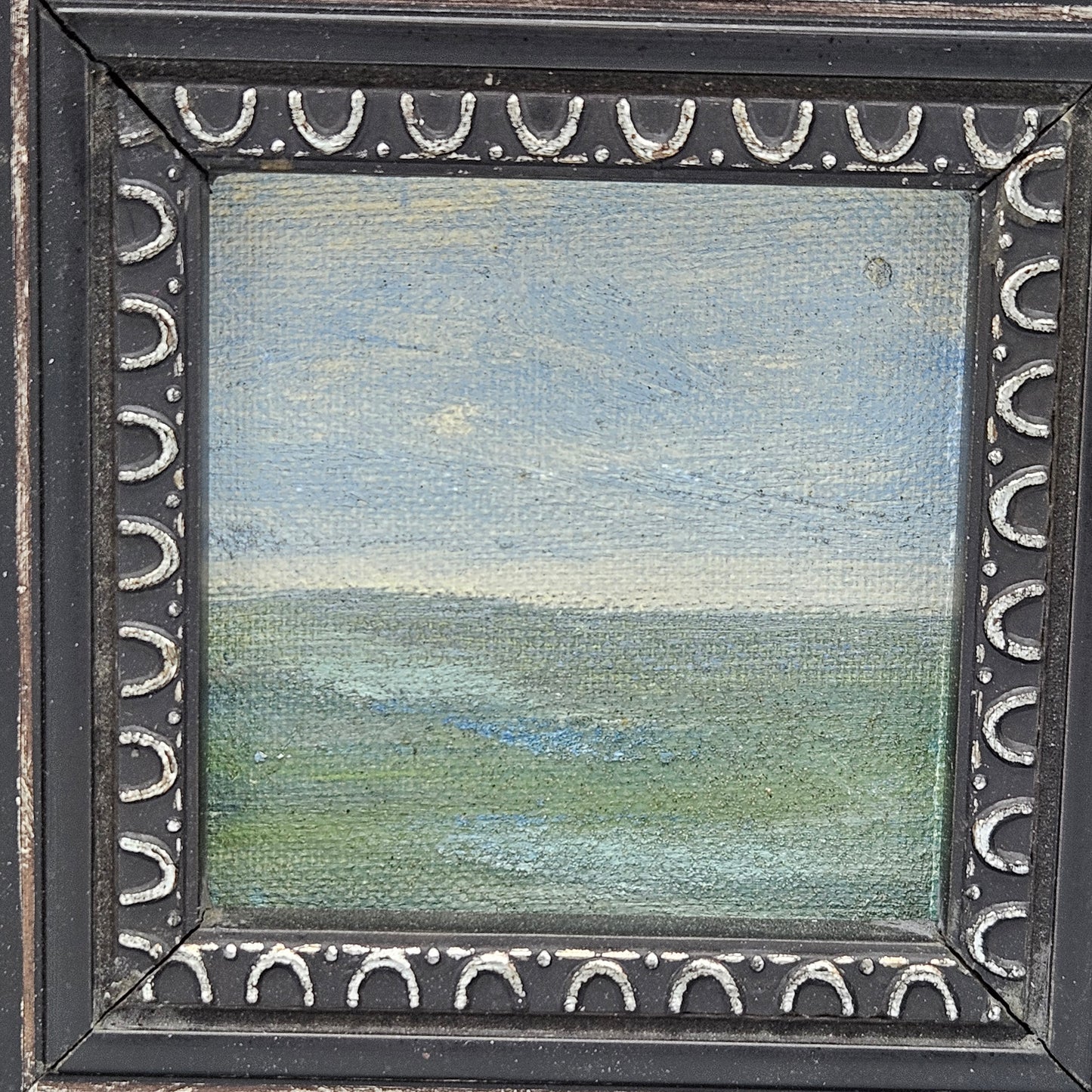 Oil on Board Miniature Seascape Painting