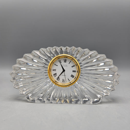 Crystal Legends Cut Crystal Desk Clock