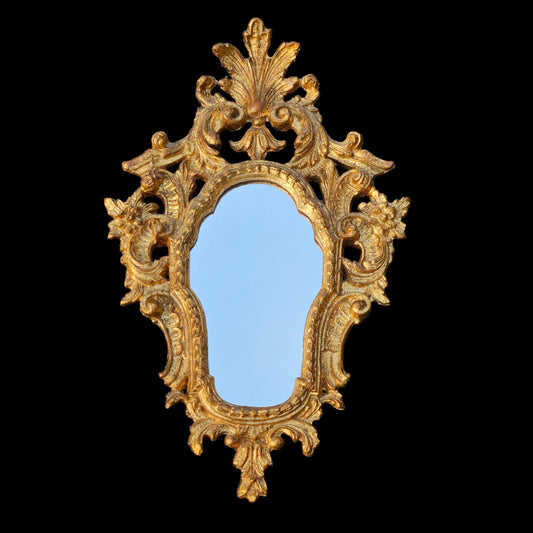 Reverse-Painted Trumeau Wall Mirror