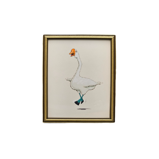 John Laughlin Gouache Dancing Goose