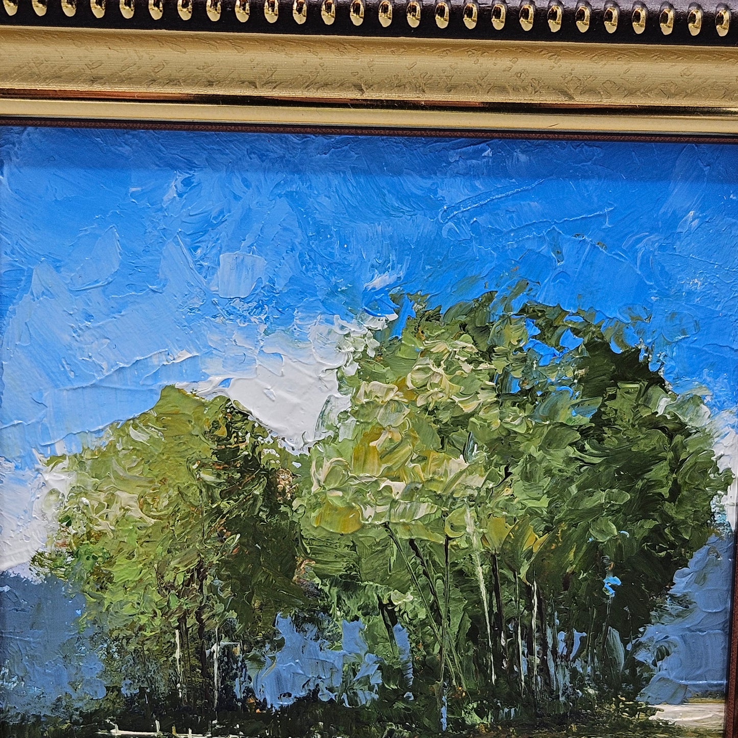 Miniature Framed Landscape Painting on Board