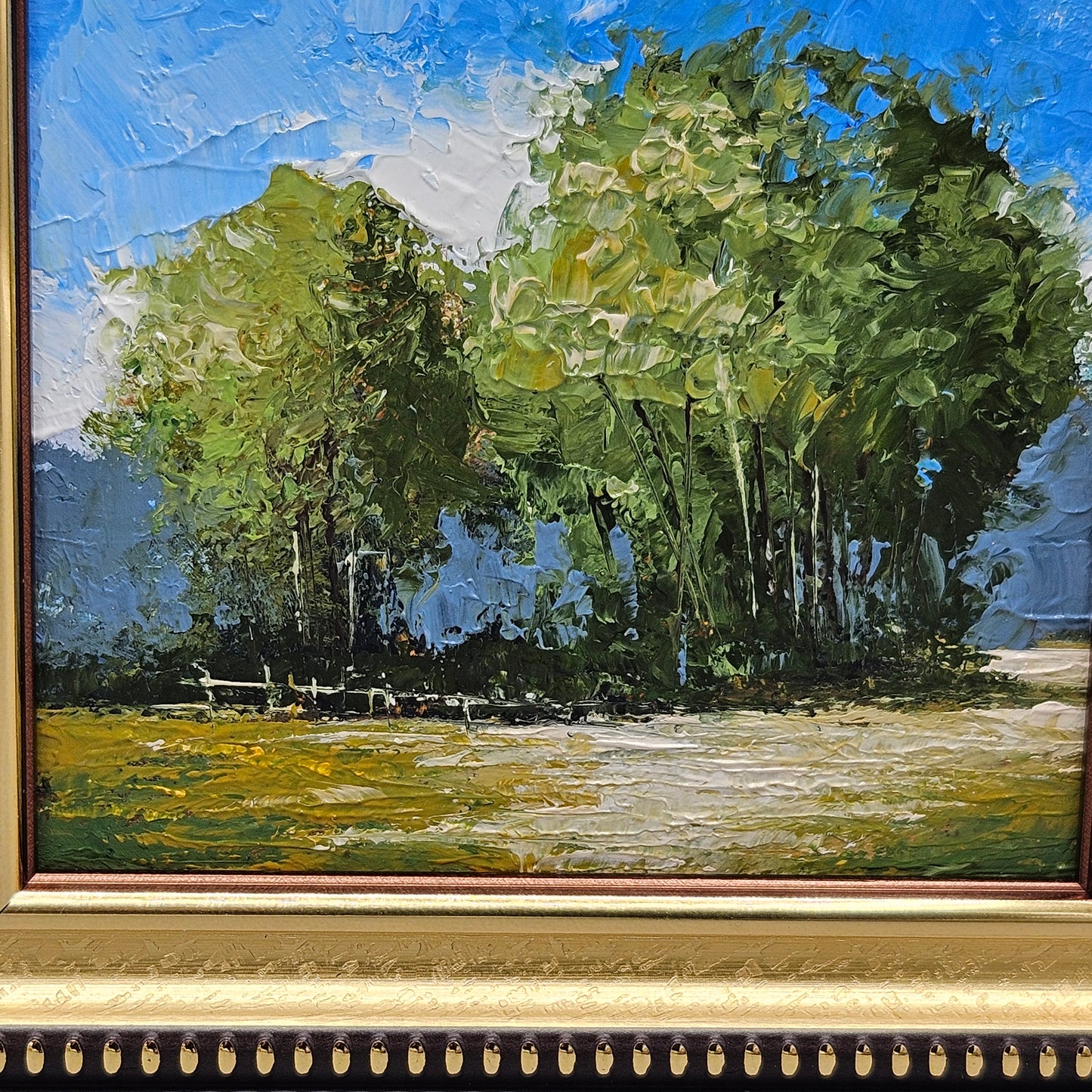 Miniature Framed Landscape Painting on Board