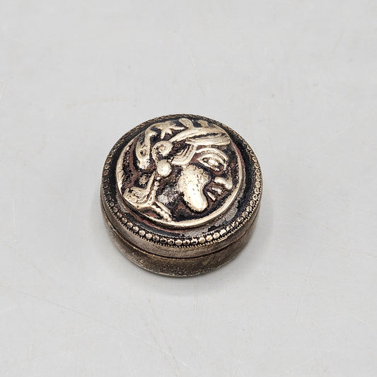 Silver Box with Greek Coin