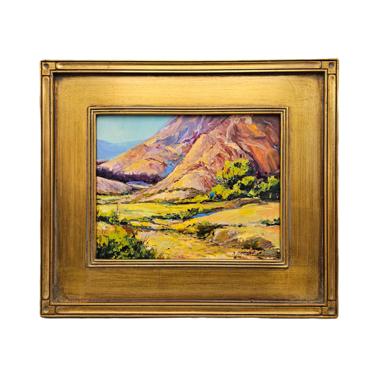 Original Western Landscape Painting with Mountains