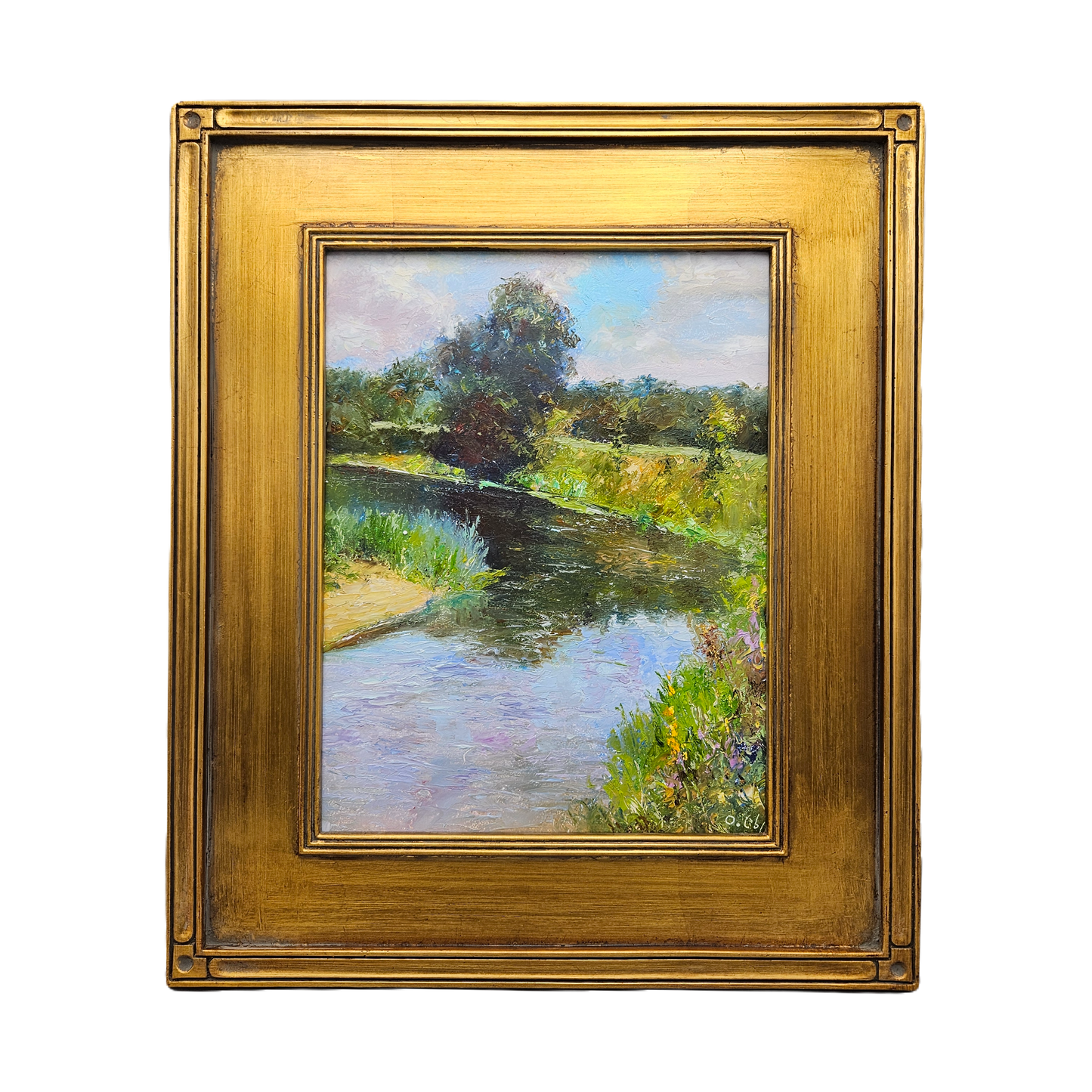 Original Landscape Painting with River