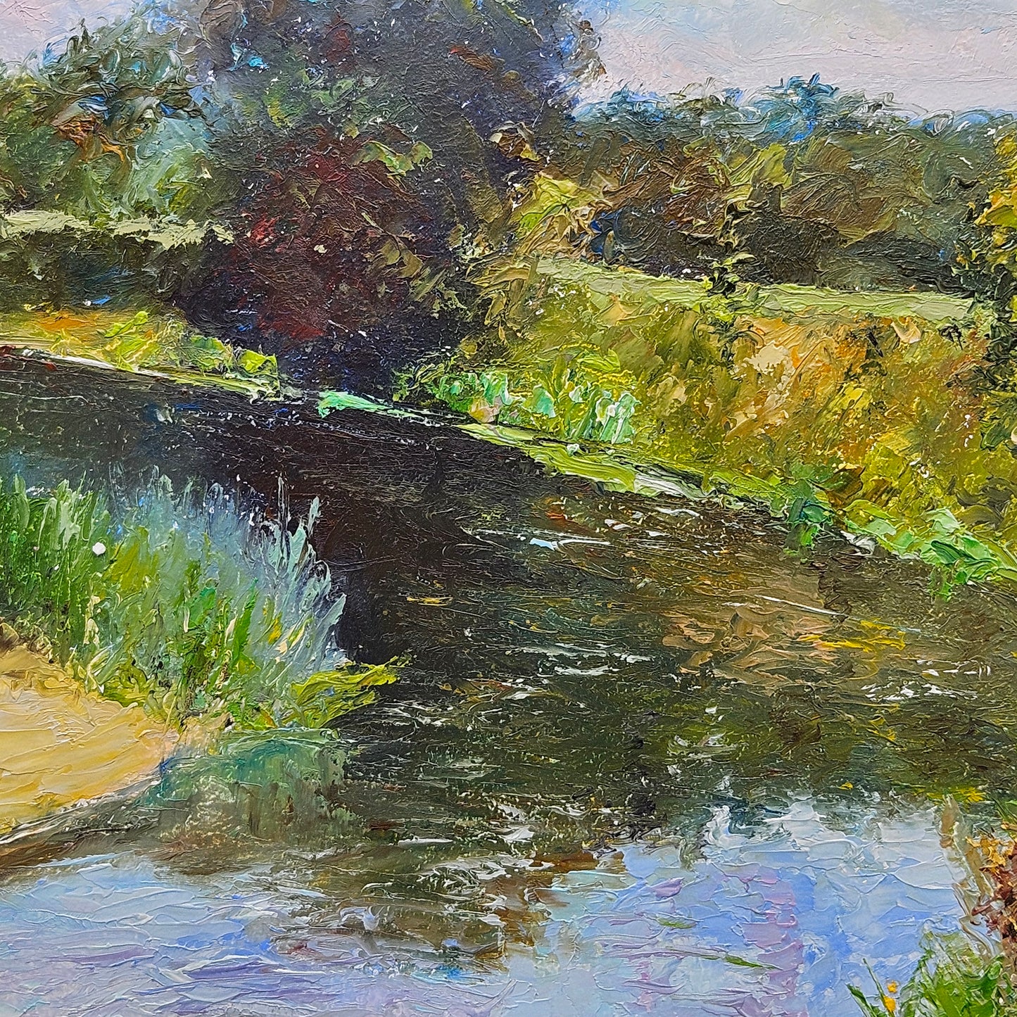 Original Landscape Painting with River