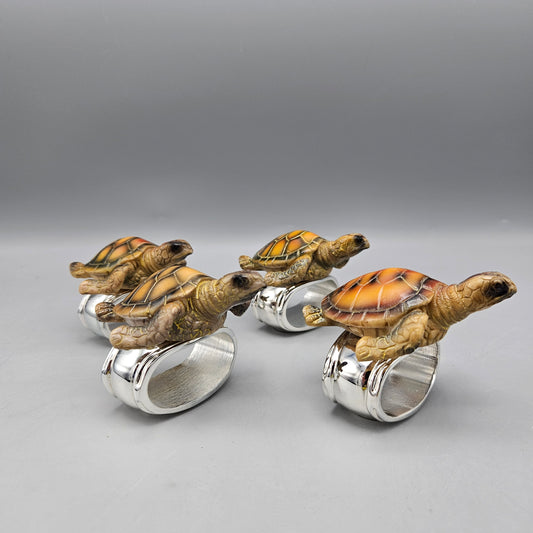 Hans Turnwald Sea Turtle Napkin Rings - Set of Four