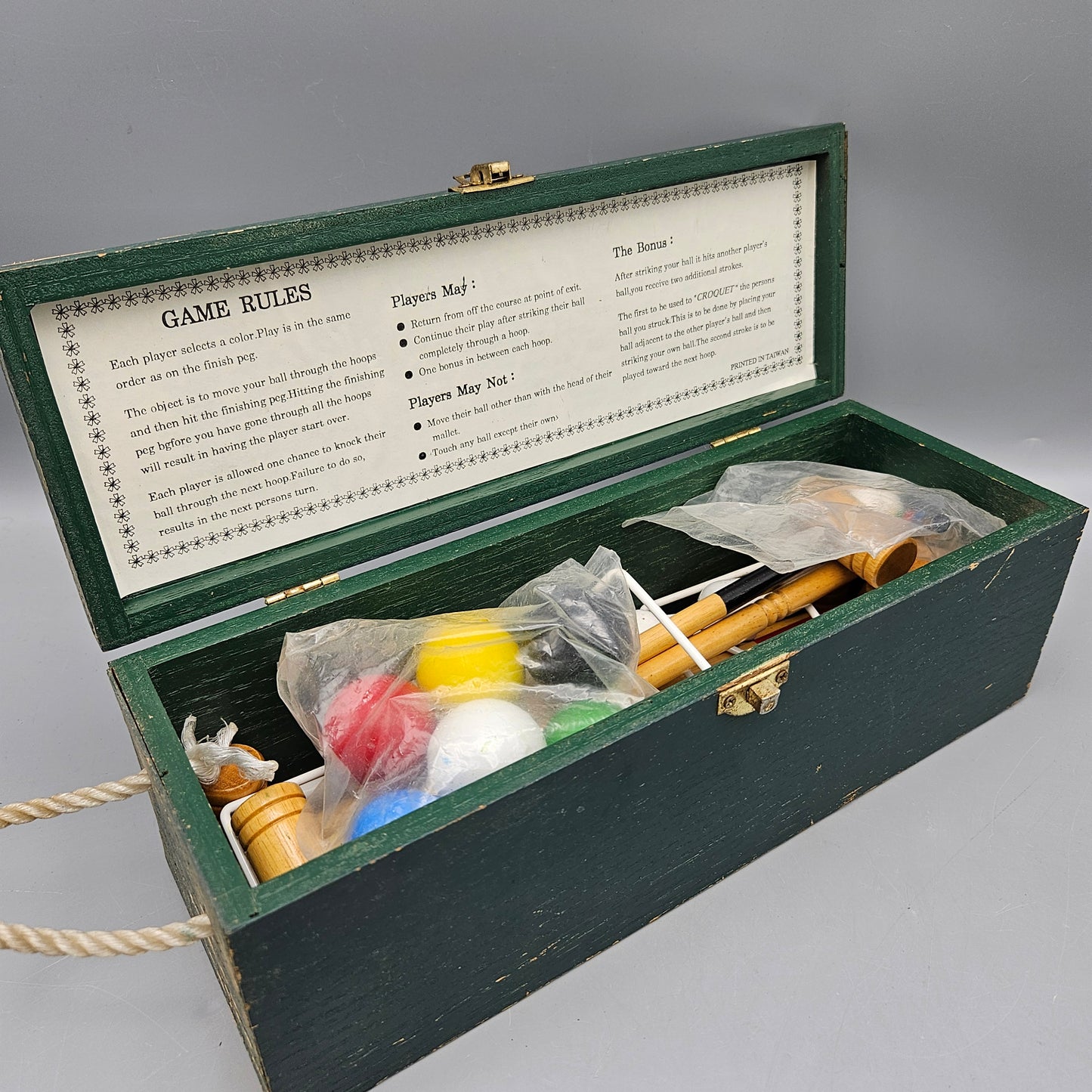 Tabletop/Miniature Croquet Set