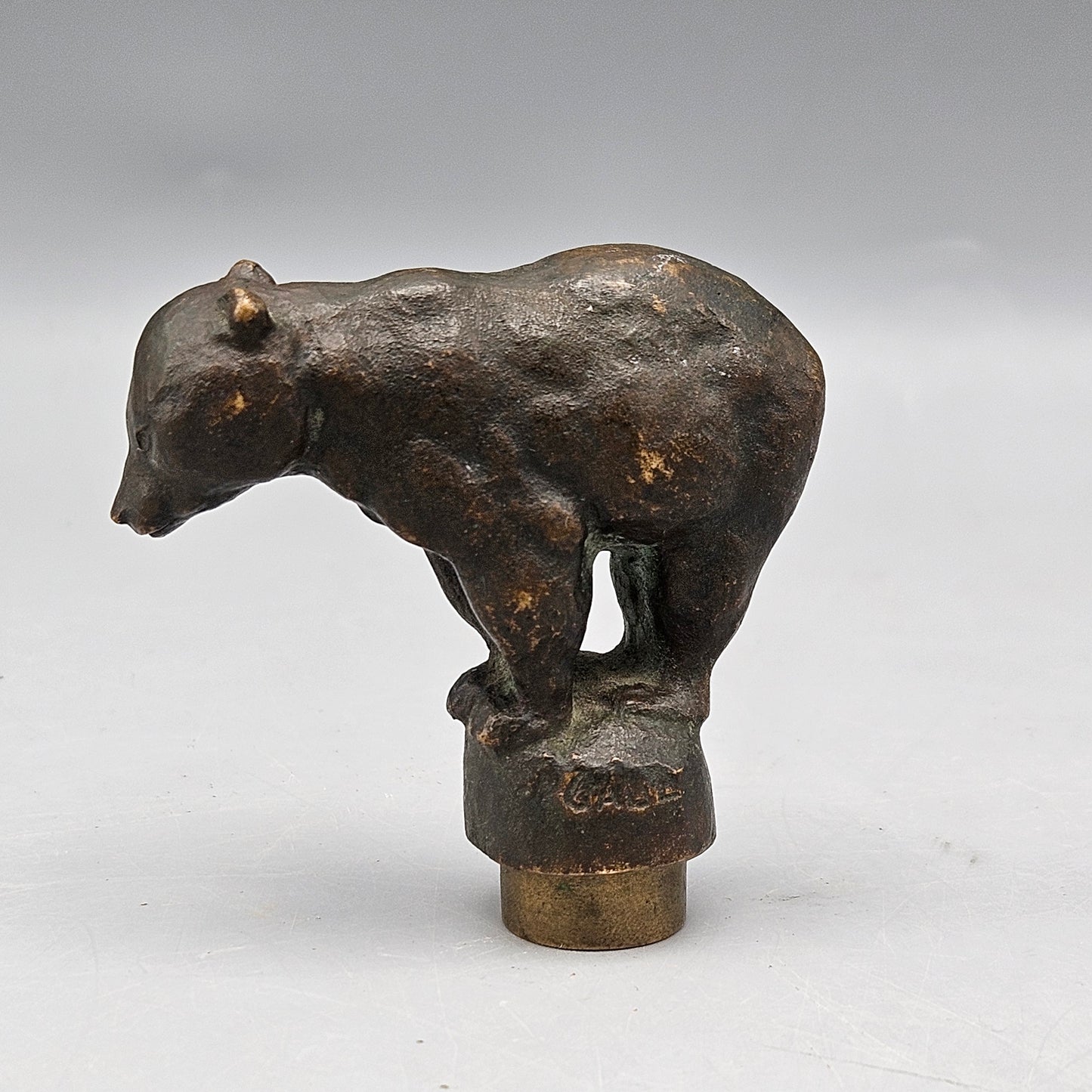 August Gaul (1869-1921) Bronze Bear Stamp-Seal