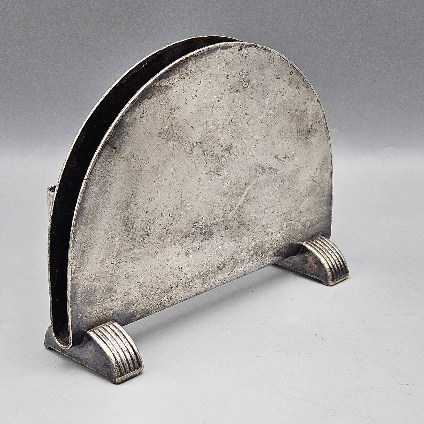 Art Deco New York Central Railroad SIlverplate Menu Holder