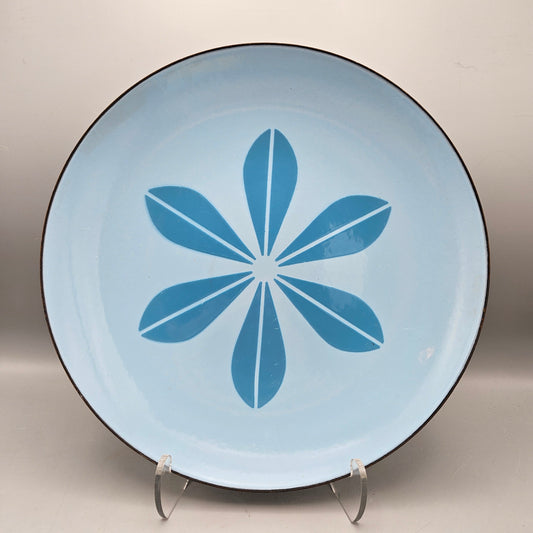 Vintage Catherineholm Enamel Blue on Light Blue 12" Plate or Serving Platter