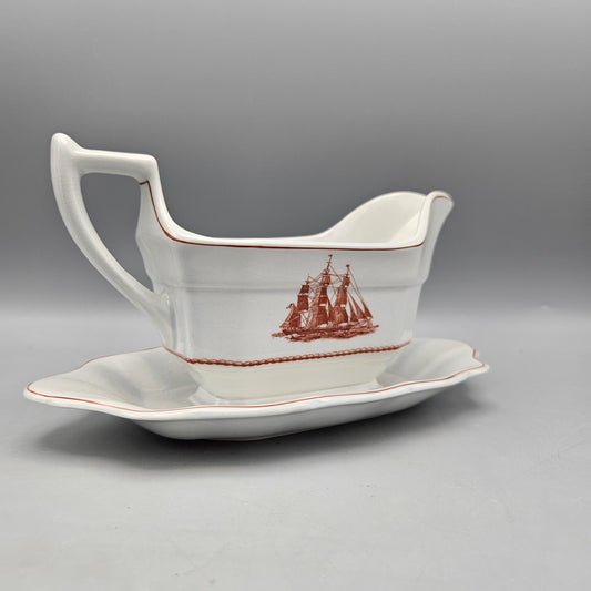 Wedgwood Flying Cloud "Game Cock" Gravy Boat