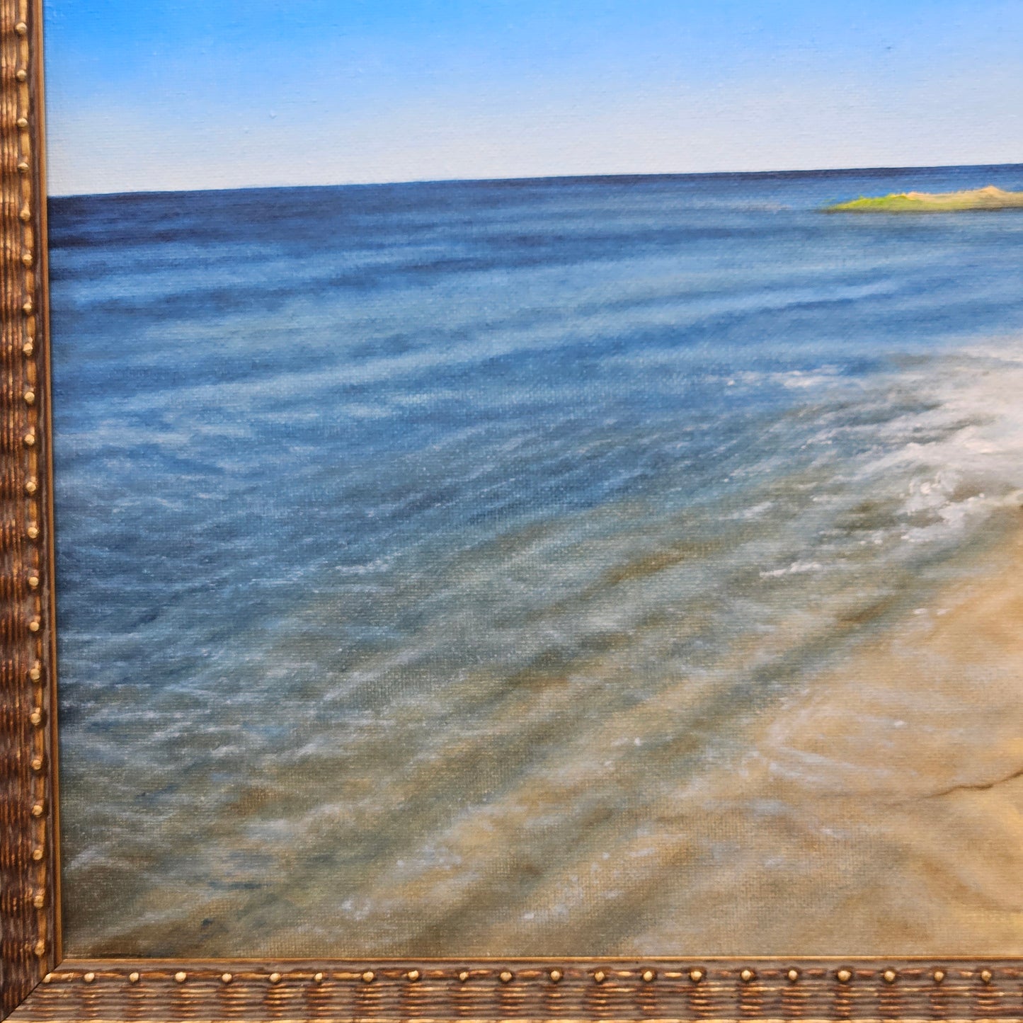 Yasemin Kyrena Tomakan (Connecticut/Massachusetts 1958-), “View Of The Beach, Osterville, MA” Original Painting