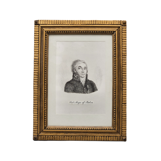 Framed Portrait of Carl Magnus af Robson