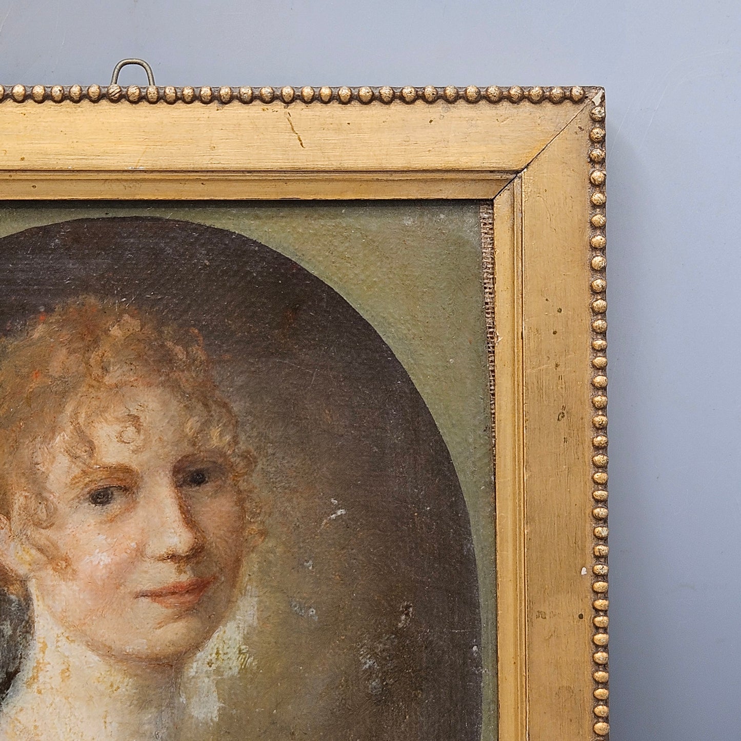 Early 19th c Oil on Canvas Portrait of a Woman Artwork