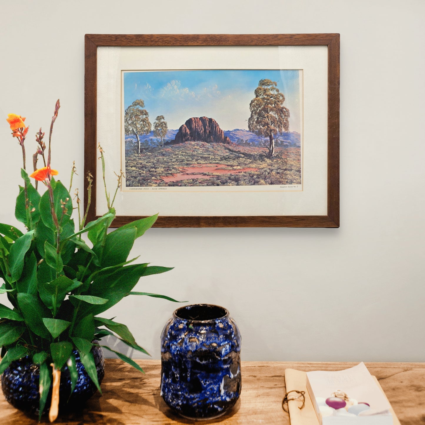 Jack Absalom · Corroboree Rock, Alice Springs Framed Print