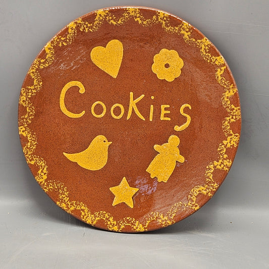 1984 Ruth Williams "Cookies" Redware Plate