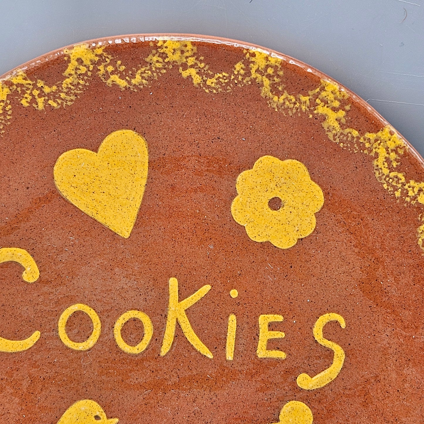 1984 Ruth Williams "Cookies" Redware Plate