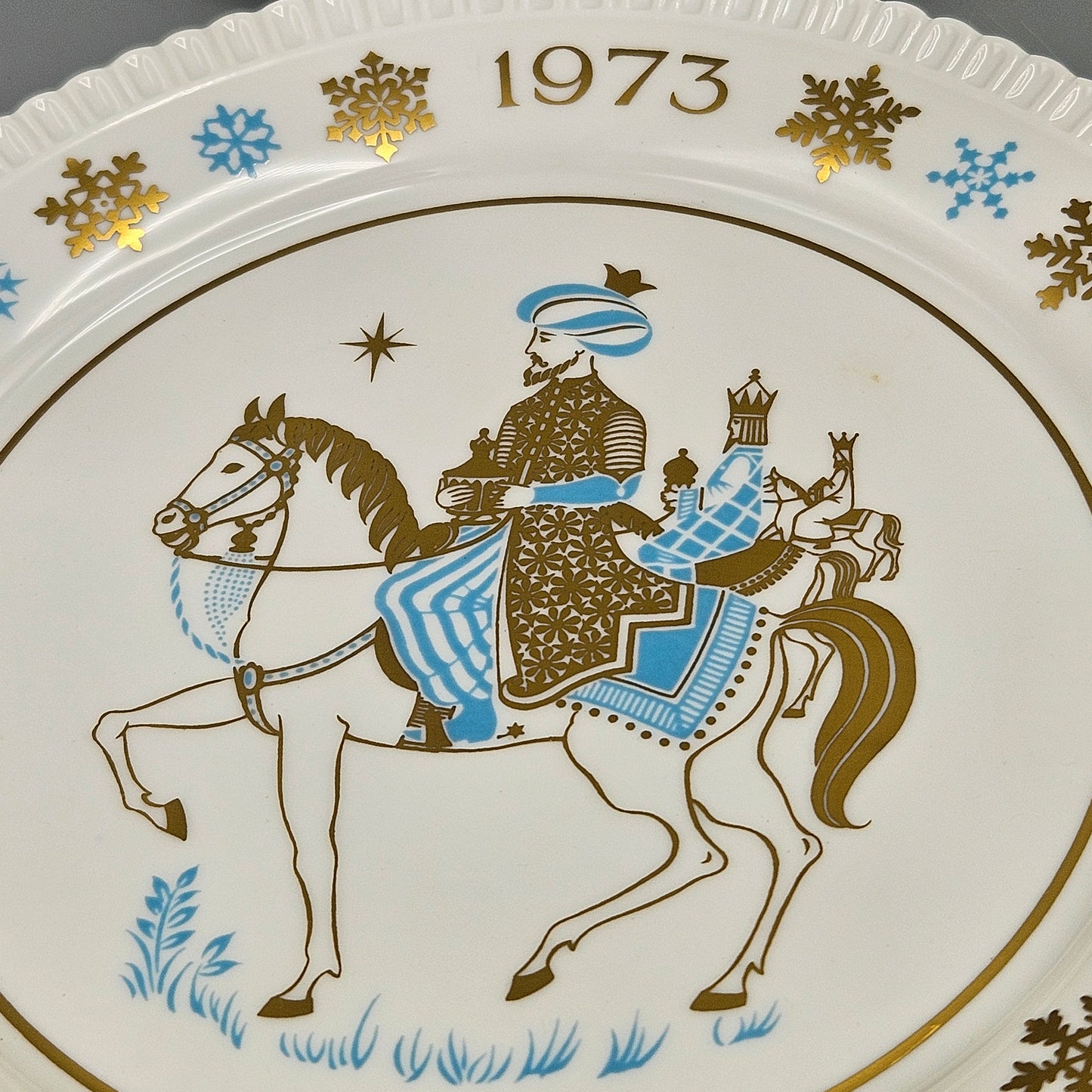 Ten 1970s Spode China Annual Christmas Plates