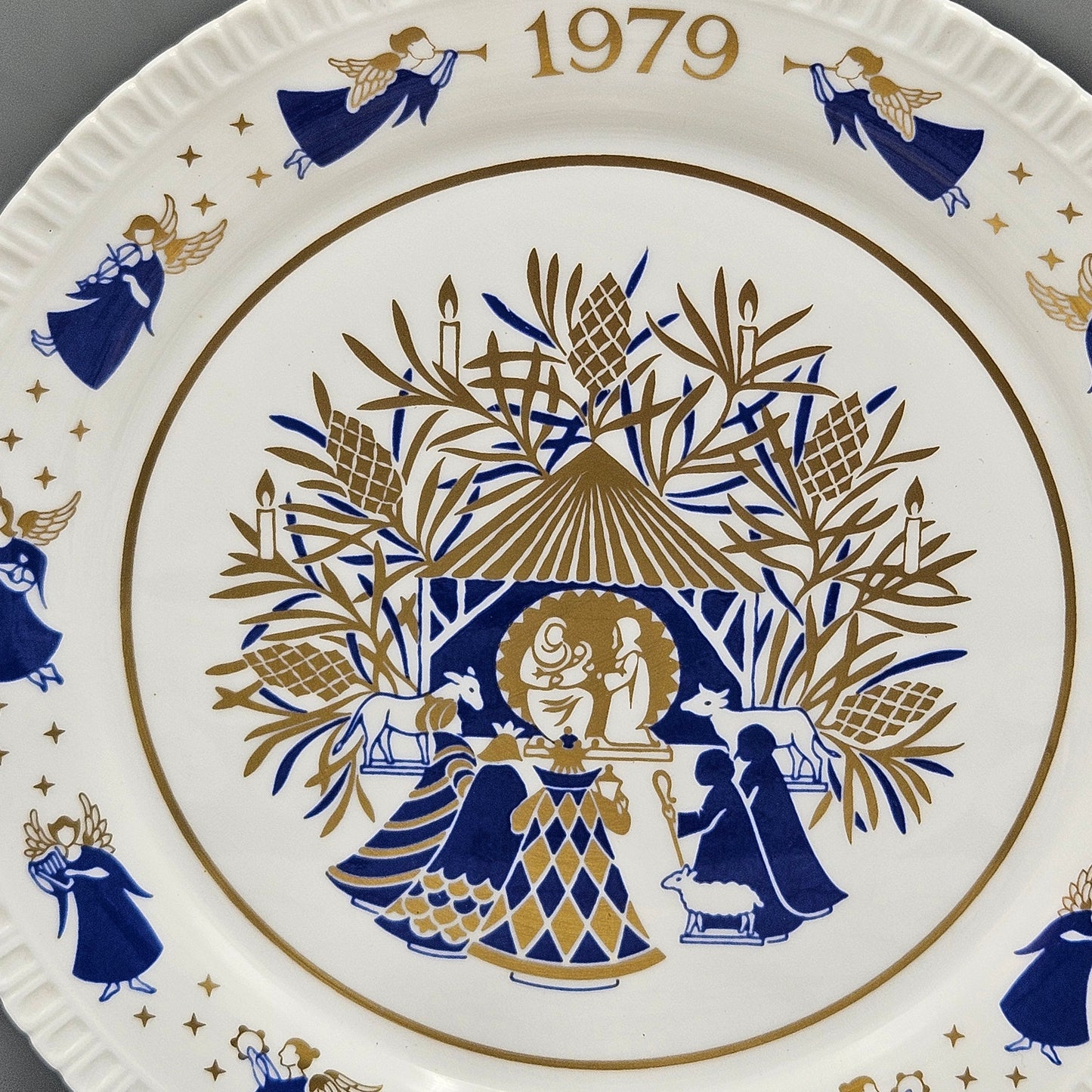 Ten 1970s Spode China Annual Christmas Plates