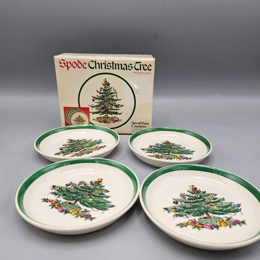 Vintage Spode Christmas Set of 4 Coasters