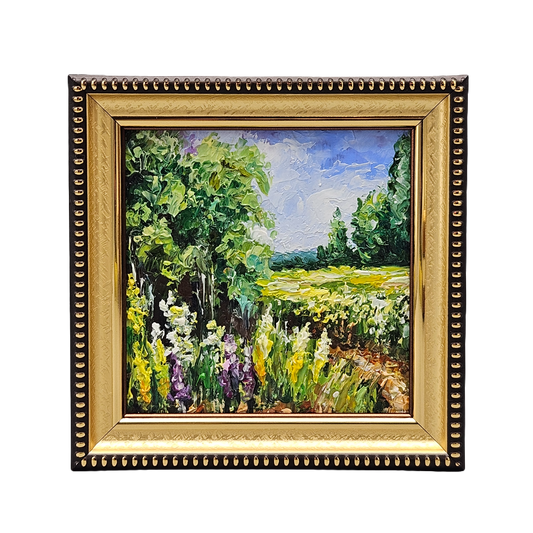 Small Original Landscape Painting in Frame