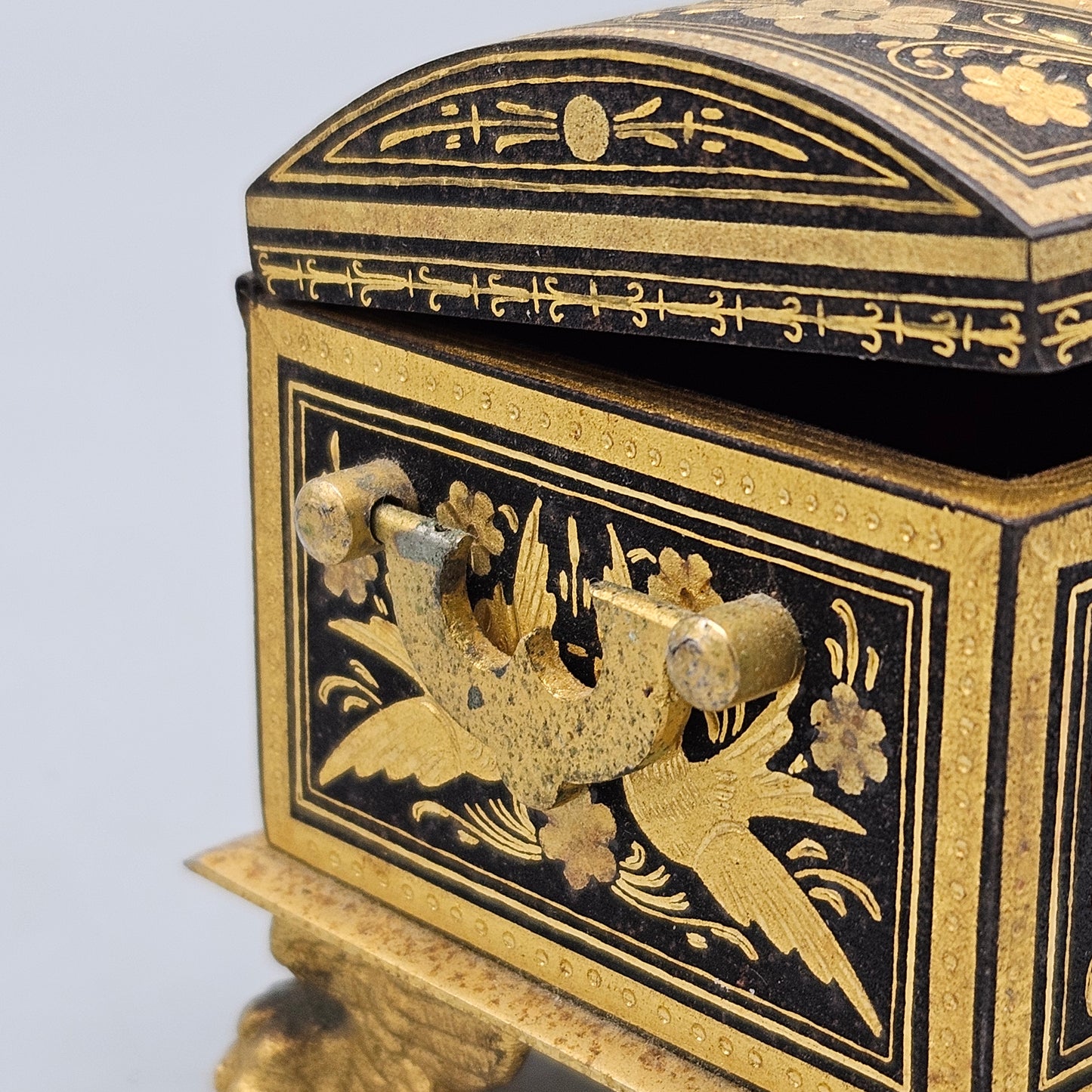 Spanish Damascene Brass Trinket Box