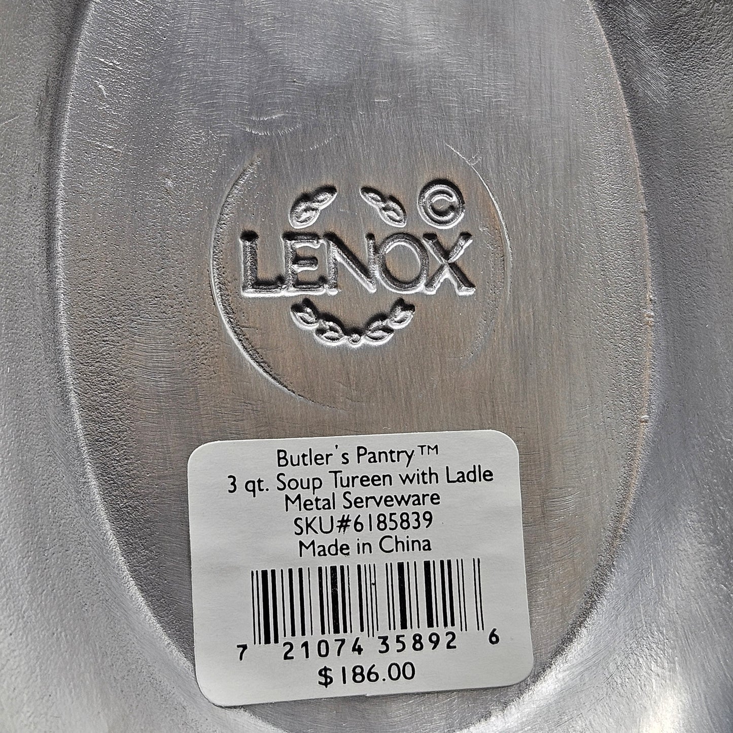 Lenox Butlers Pantry Aluminum Tureen with Ladle