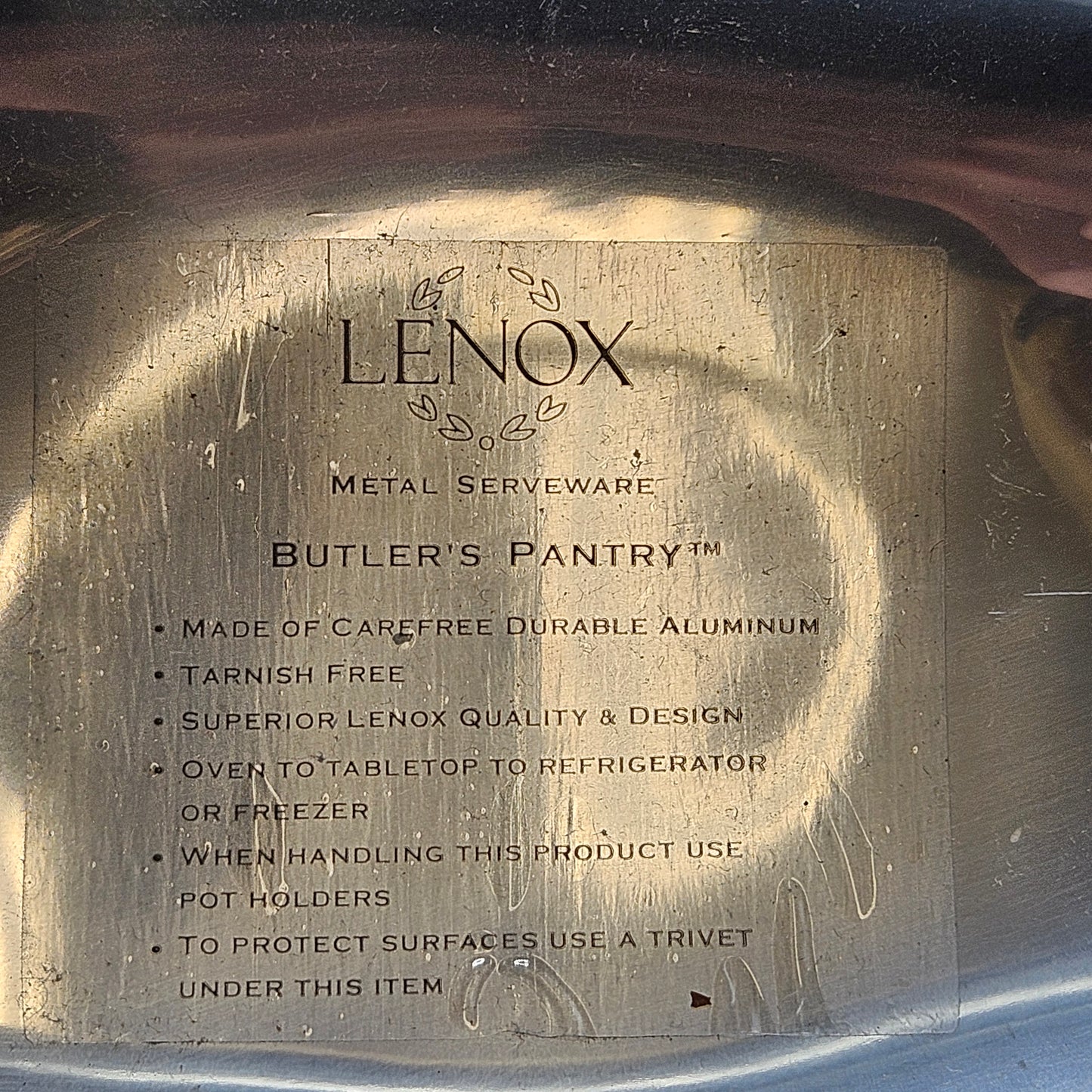 Lenox Butlers Pantry Aluminum Tureen with Ladle