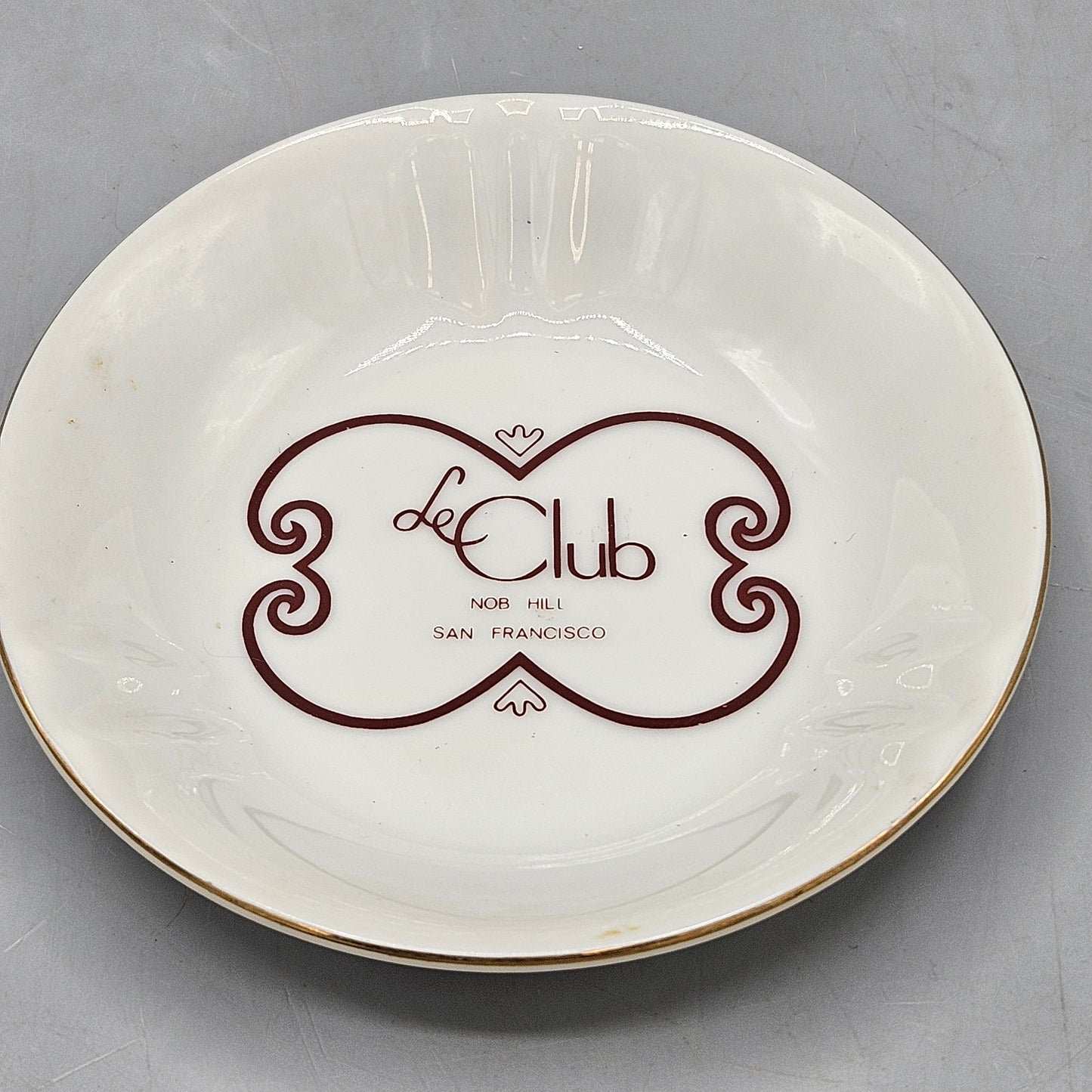 Le Club Nob Hill San Francisco Porcelain Dish