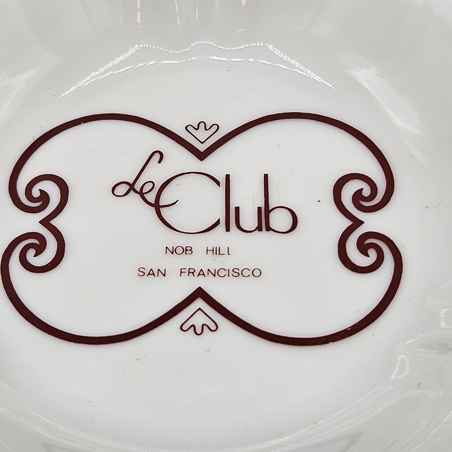 Le Club Nob Hill San Francisco Porcelain Dish