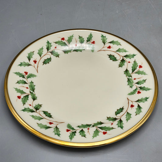 Lenox China Christmas Holly Salad Plate