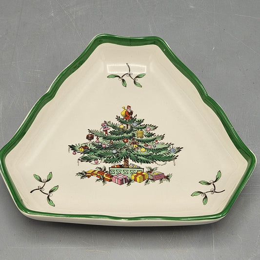 Spode Christmas Tree Triangular Dish