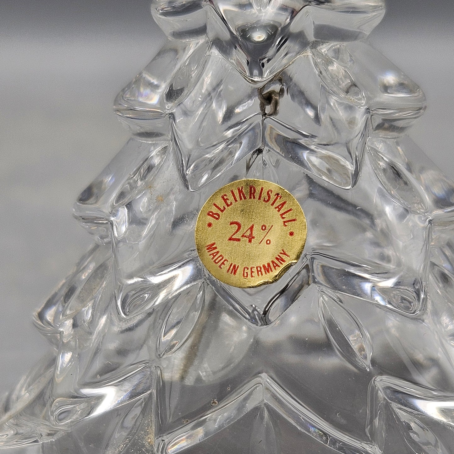 Vintage German Crystal Christmas Tree Bell