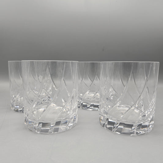 Set of 4 Olympus Crystal Double Old Fashioned Glasses by Mikasa