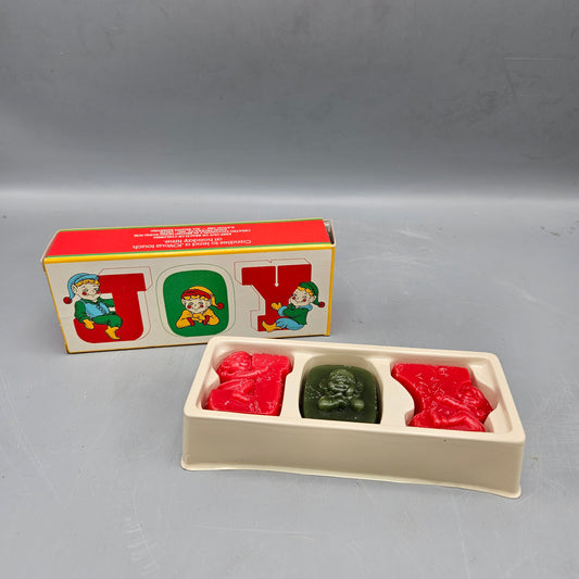 Vintage Avon Joyous Message "JOY" Candles