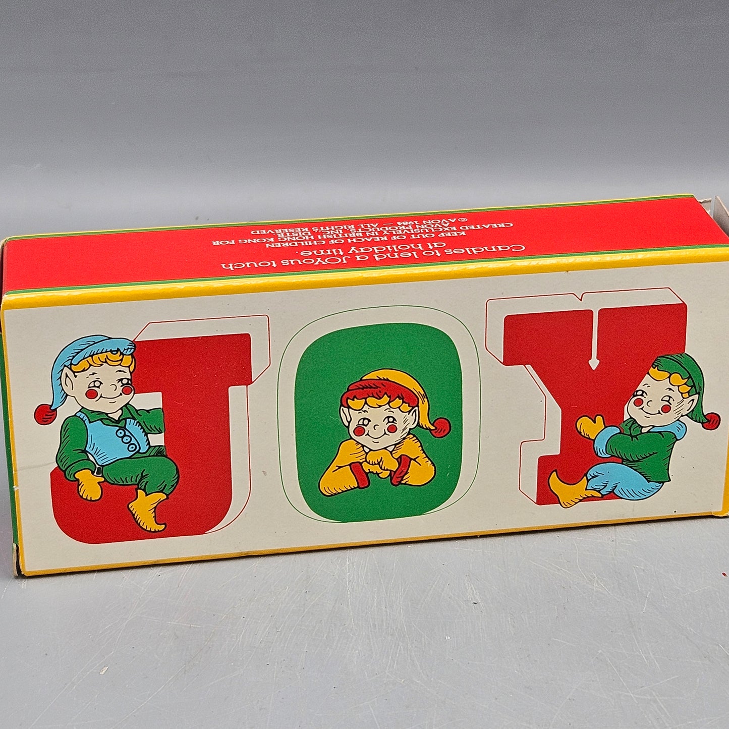 Vintage Avon Joyous Message "JOY" Candles