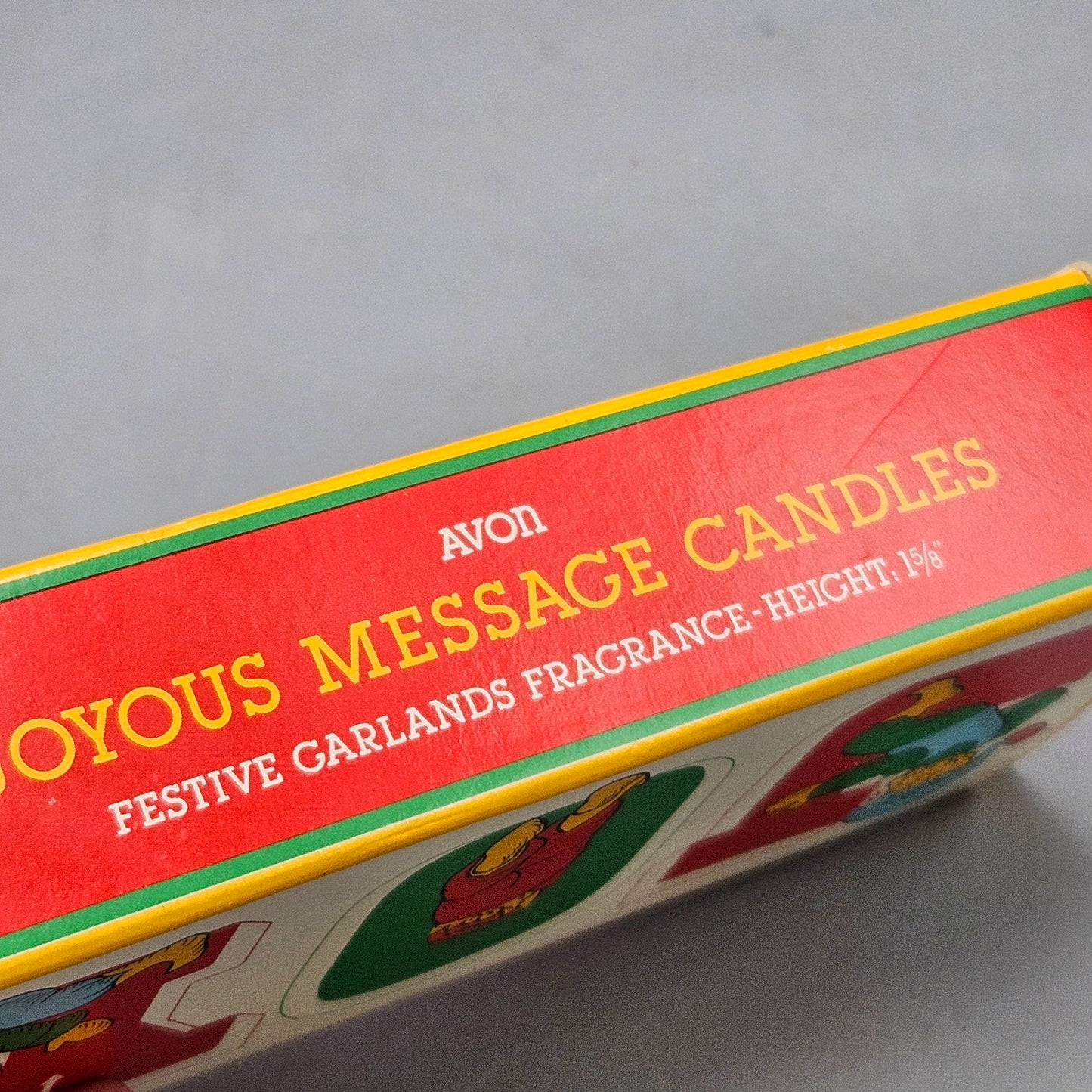 Vintage Avon Joyous Message "JOY" Candles