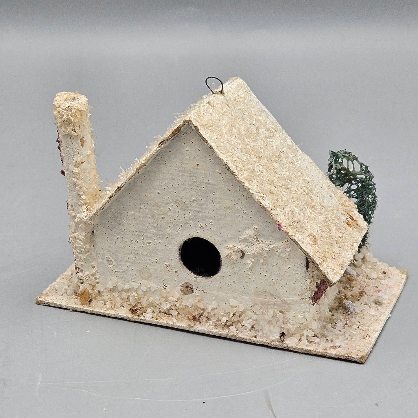 Vintage Christmas Village House Putz Cardboard Mica