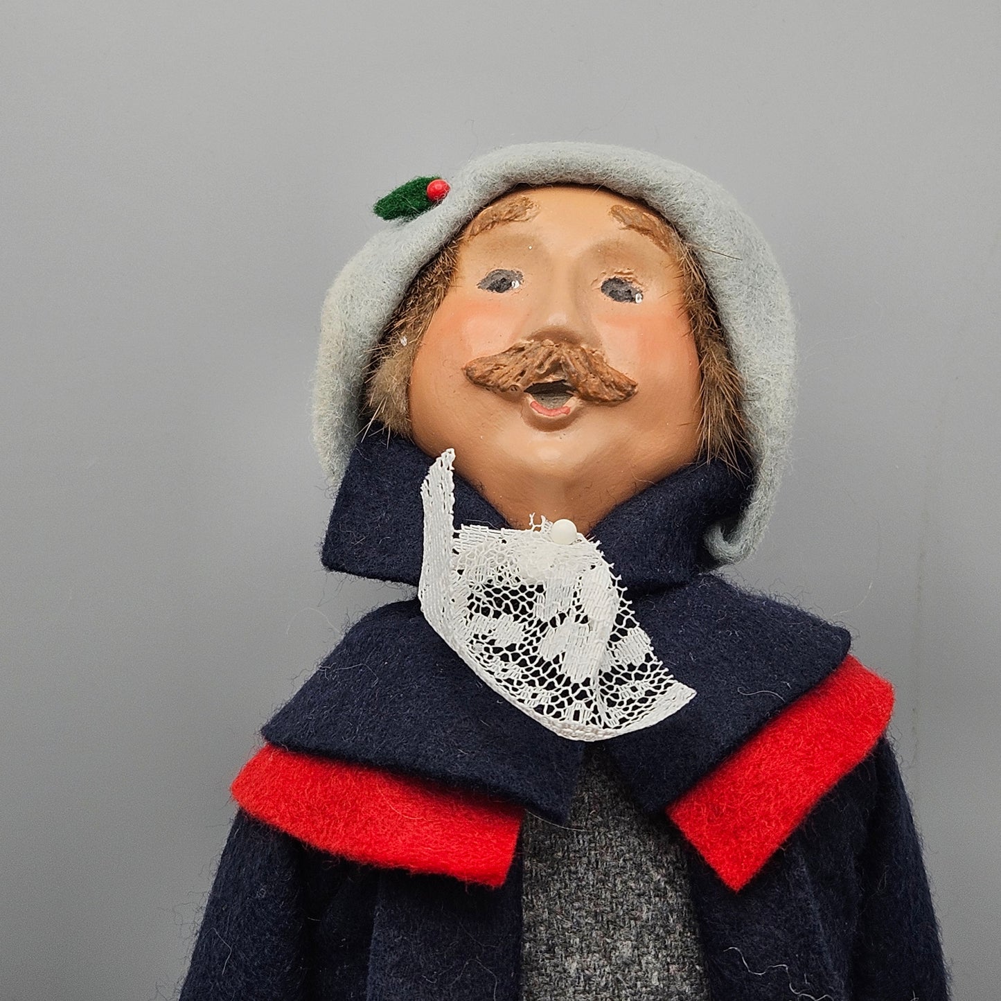 Vintage Byers Choice Carolers Man with Ornaments