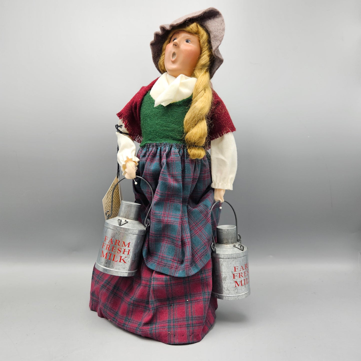 Vintage Byers Choice Carolers Woman with Milk Jugs