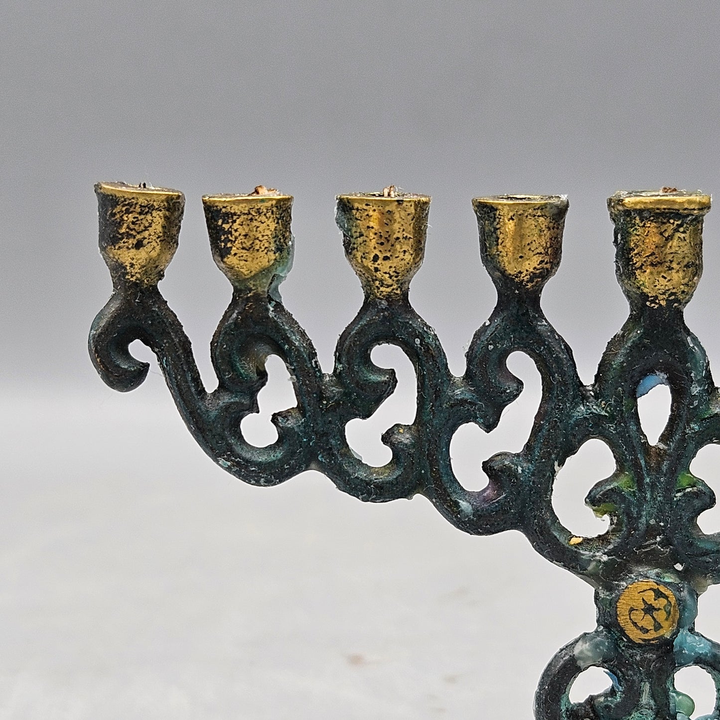 Small Vintage Brass Menorah