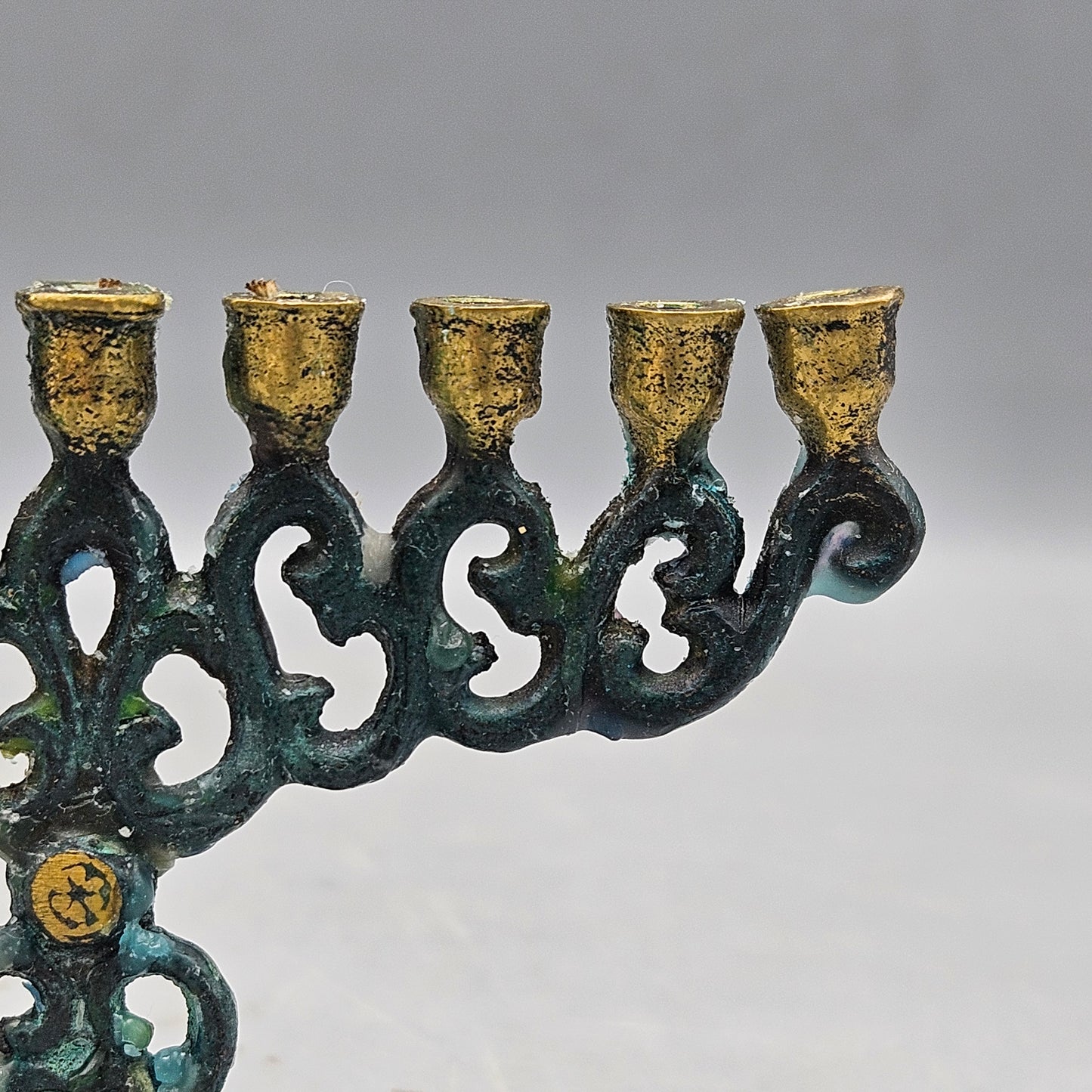 Small Vintage Brass Menorah