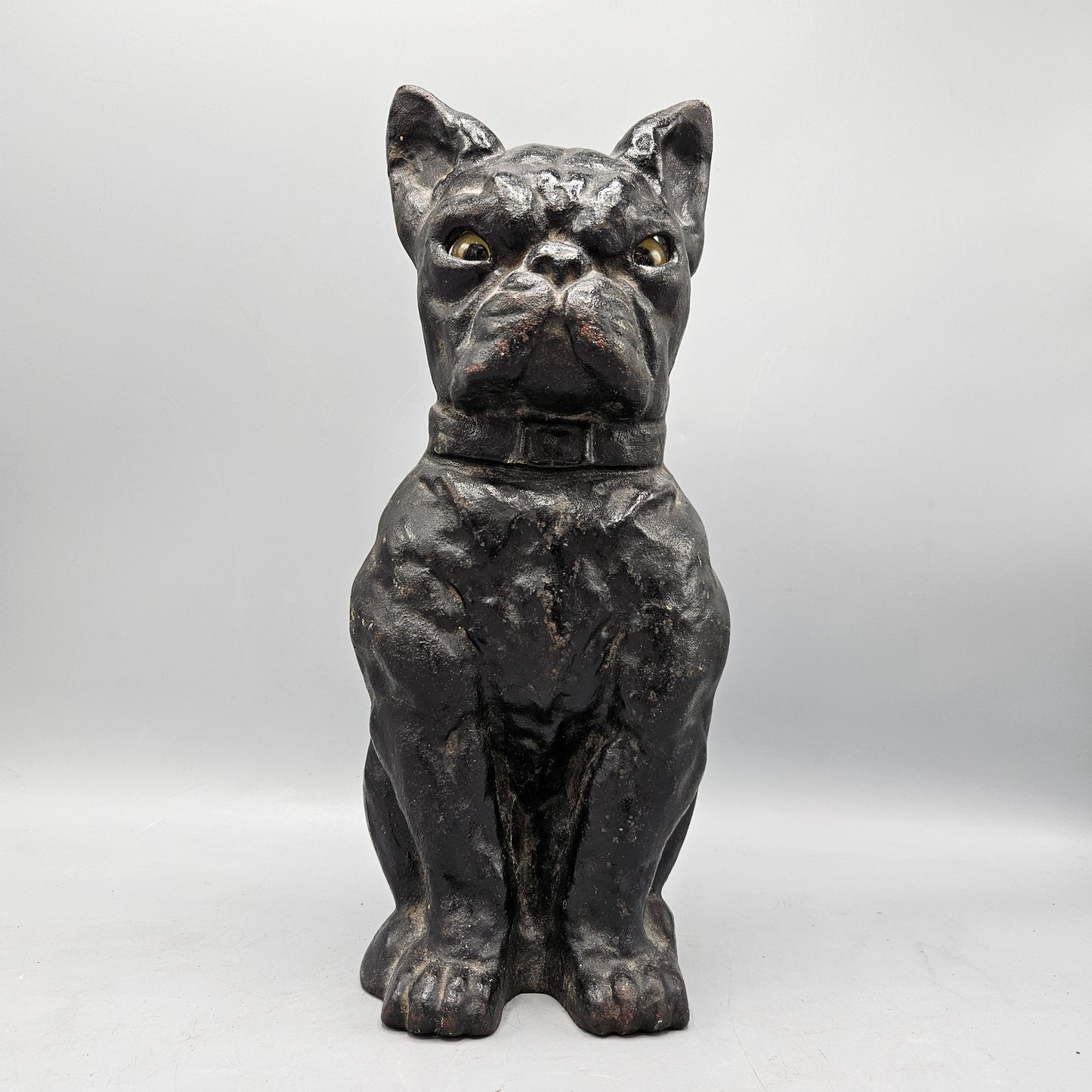 AM Greenblatt Studios Cast Iron Sitting Boston Terrier Doorstop